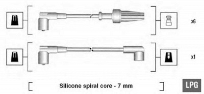 MAGNETI MARELLI 941085210571 -  Комплект проводов зажигания